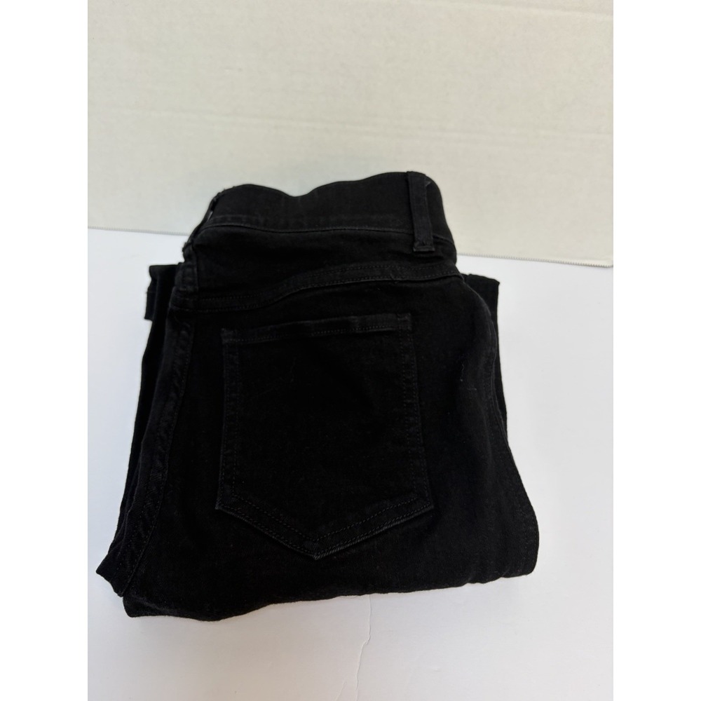SPANX 20326Q Mid-Rise Petite Flare in Clean Black Pull-on Stretch Jeans S x 30